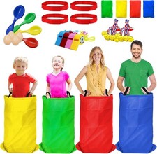 Potato Sack Race Bags - 32PCS Outdoor Games Sack Race Bags for Adults and Kid...