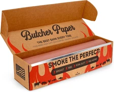 Pink Butcher Paper Roll with Dispenser Box, 18" X 175' (2100”) Food-Grade Peach