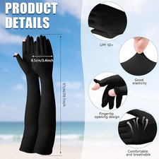 Summer-UV-Sun-Protection Gloves Long Driving-Gloves Sunblock Non Slip Full Fi...