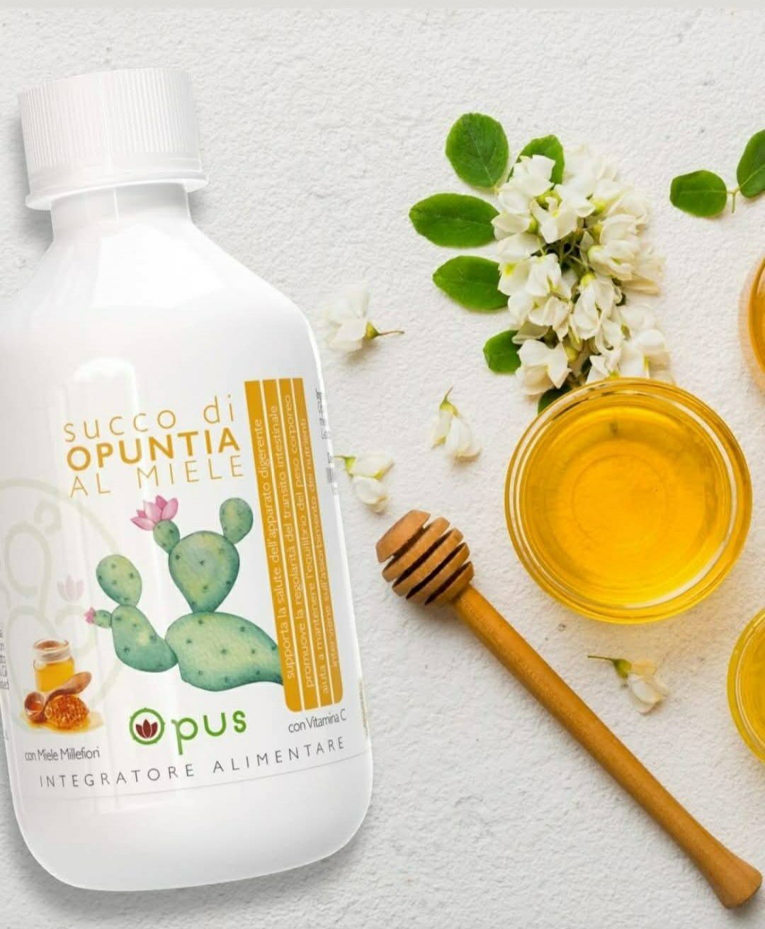 Rimedio Naturale Opuntia e Miele 250ml | Addio Pancia Gonfia