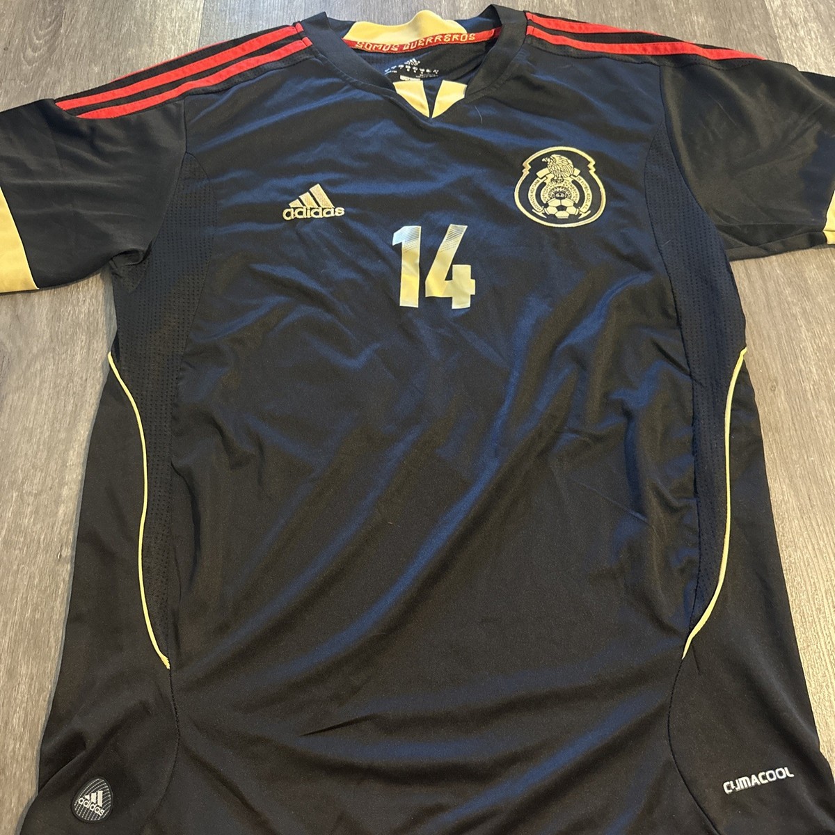2011 2012 Mexico Chicharito #14 Gold Cup Away Black Soccer Jersey