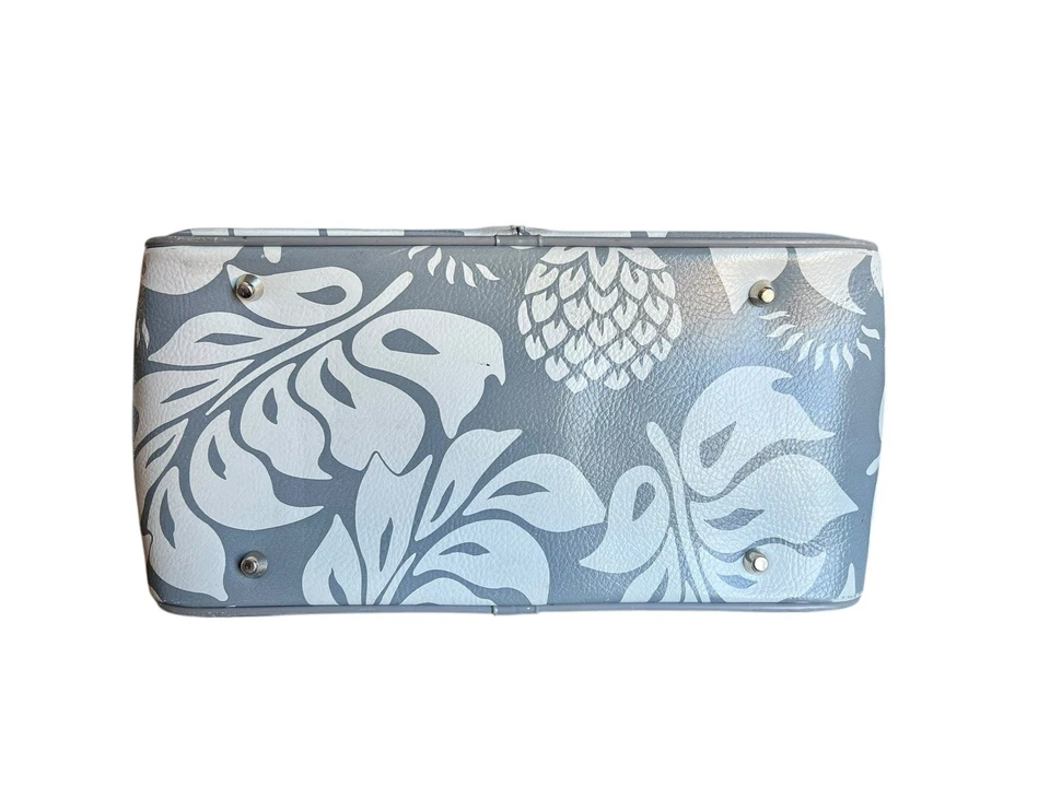 Bolso de Lona Roxy Vintage Y Accesorios Bolso Gris Y Blanco Patrón Floral Foto 4 de 4