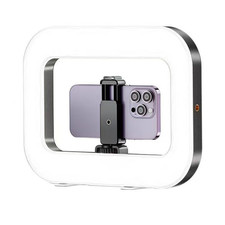 Portable LED Fill Light with 6600mAh Battery Ideal for Travel and Outdoor Use