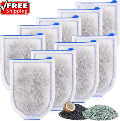 9 Pack Carbon Filter Large Compatible with Tetra Whisper EX30/EX45/EX70 Filters,