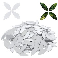 300 PCS Leaf Shape Small Mirrors For Crafts 0.5x1 Inch Tiles Self Adhesive Mini
