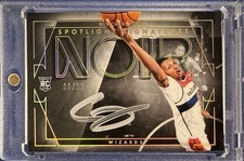 2024-25 Noir Bub Carrington Spotlights Signature Rookie Auto /99 RC #SSH-BUB
