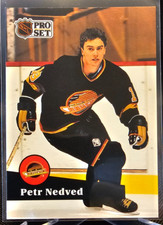 1991-92 Pro Set French Petr Nedved #235 Vancouver Canucks