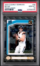2024 Panini Clearly Donruss Rated Rookie Bo Bix #56 Team Logos /7 (RC) - PSA 10