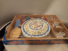 Melissa  Doug Birthday Party Pretend Play Cake Wooden Food  Toppings