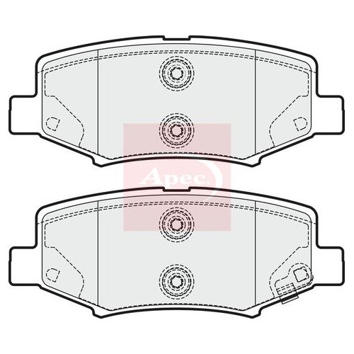 APEC Brake Pad Set, disc brake PAD1687