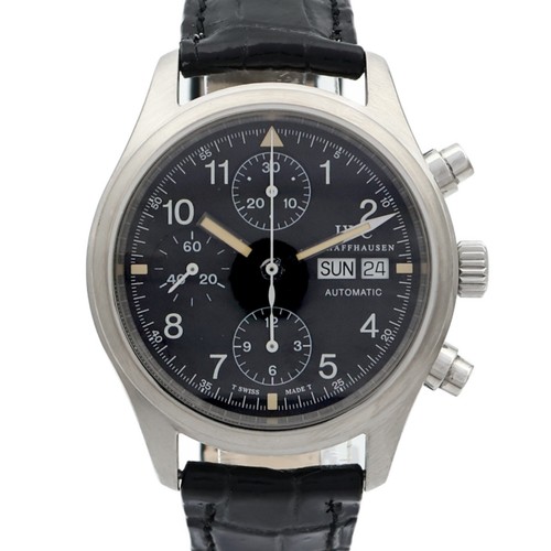 IWC Pilot Chronograph Automatic Watch 3706-003 Stainless Steel...