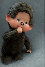 Vintage 1974 Mattel Sekiguchi Plush Monchhichi 8" Monkey Bottle Thumbsucker