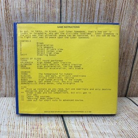 Cyber Speedway Sega Saturn (PAL) Blockbuster Rental 