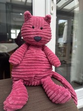 Jellycat London Cordy Roy Pink Plush Cat Kitten Toy approx 17" J1107 beanie vgc