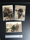 3 x WW2 WORLD WAR VINTAGE GERMAN MILITARY PHOTOS POSTCARDS? BERLIN ARCHIVE STAMP