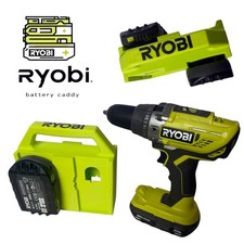Ryobi ONE+ 18V Battery Holder Caddy – Storage for 4 Batteries - Ryobi green