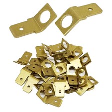 25 Pcs Quick Disconnect Connectors 1/4" Male Tab Non Insulated Solderless Dis...
