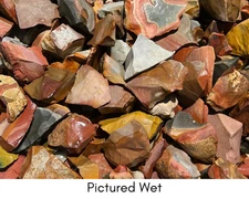 Polychrome "Desert" Jasper - Rough Rocks for Tumbling - Bulk Wholesale options