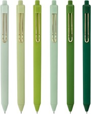 Retractable Black Ink Gel Pens, 0.5mm Fine Point, Stationery Supplies for Hom...