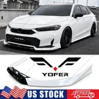 Yofer Platinum White Pearl Black 2 Tone Front Bumper Lip For 2025 Up Honda Civic