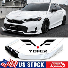 Yofer Platinum White Pearl Black 2 Tone Front Bumper Lip For 2025 Up Honda Civic Yofer Platinum White Pearl Black 2 Tone Front Bumper Lip For 2025 Up Honda Civic
