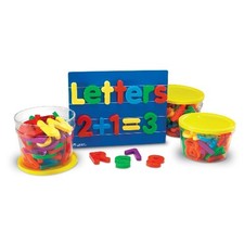 Learning Resources Jumbo Magnetic Letters Number Combo, Preschool Toys