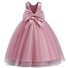 Girls Formal Sparkle Sequins Tulle Dress Wedding Bridesmaid Flower Girl Dress...