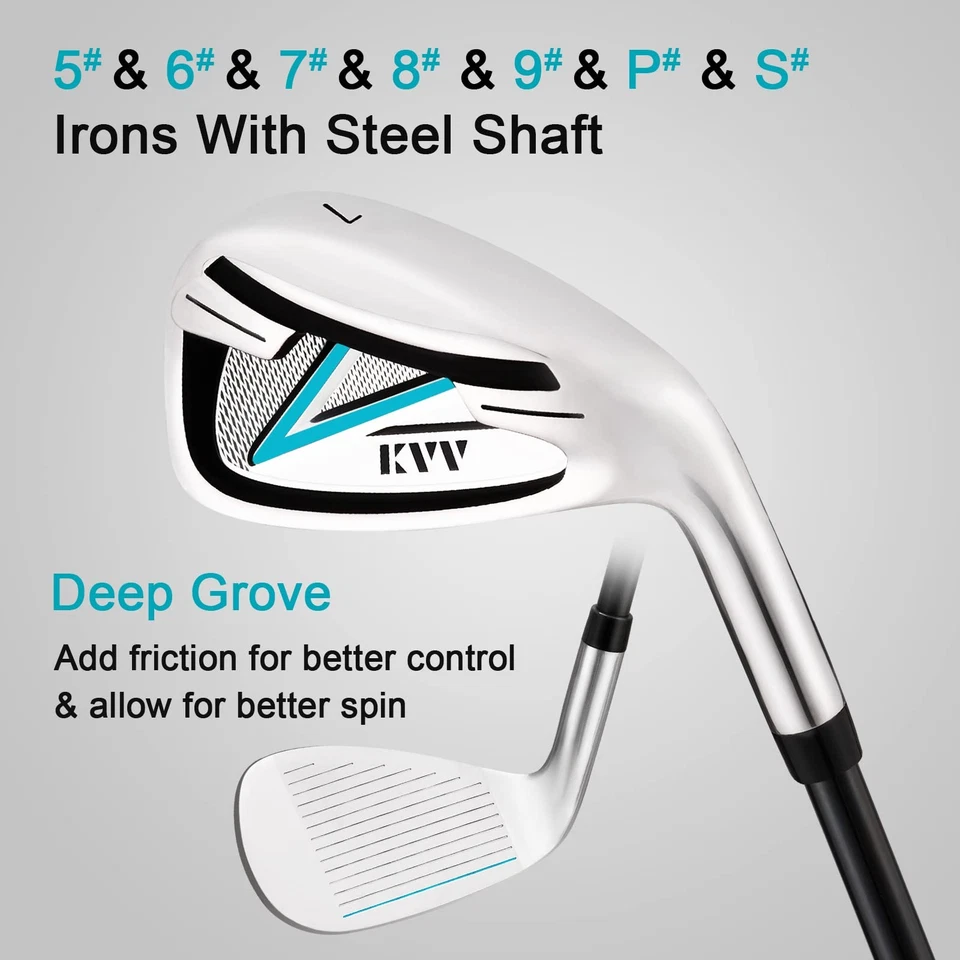 Juego de palos de golf premium para mano derecha juego de 11 piezas para mujer, incluye driver, fa... Foto 3 de 4