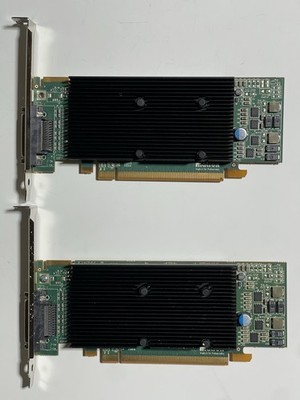 Lot Of 2 Matrox M9140-E512LAF 512MB High Profile Graphics Card