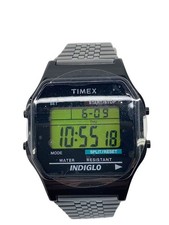 TIMEX Quartz Digital Watch, Stainless Steel, Black (TW2V22500)