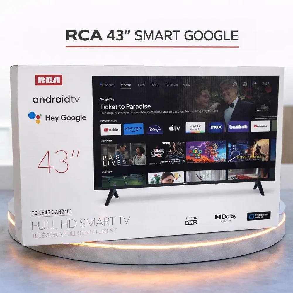RCA TC-LE43K-AN2401 43" 1080p FHD LED Android Smart TV Wi-Fi HDMI