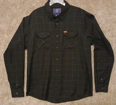 Dixxon The Pinhead Flannel Shirt Men s XLT Black Gray Plaid Hellraiser Horror