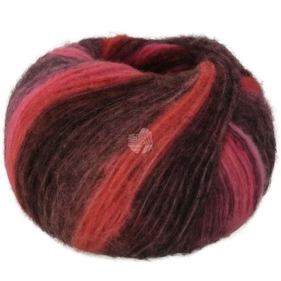 Wolle Kreativ! Lana Grossa - Bomba Fb. 2 rosa pink koralle brombeer graurot