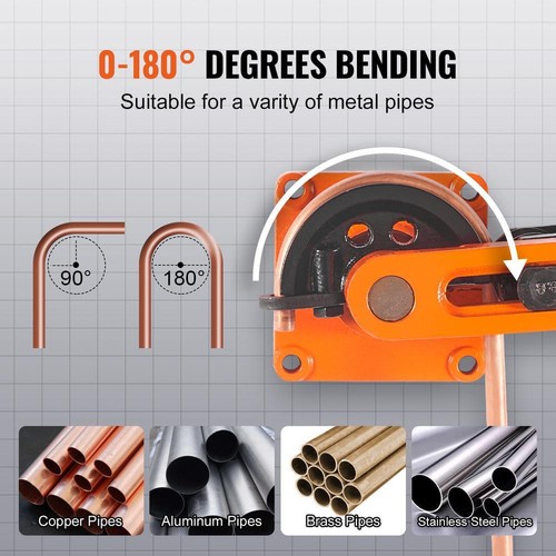 Dobladora manual de tubos OD con 7 troqueles de flexión máquina de aluminio cobre 180 grados - Imagen 3 de 7