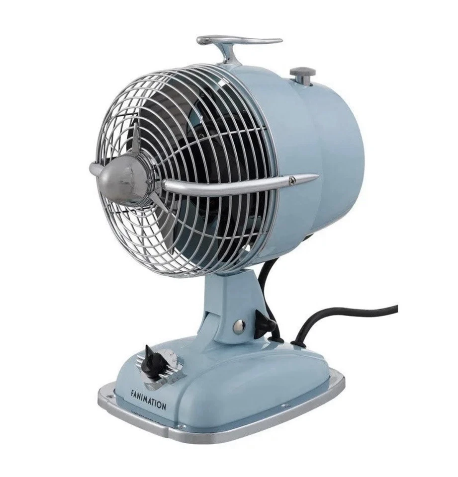 Very Rare! Practically New Fanimation Urbanjet 6'' Oscillating Fan Baby Blue - Image 2 of 4