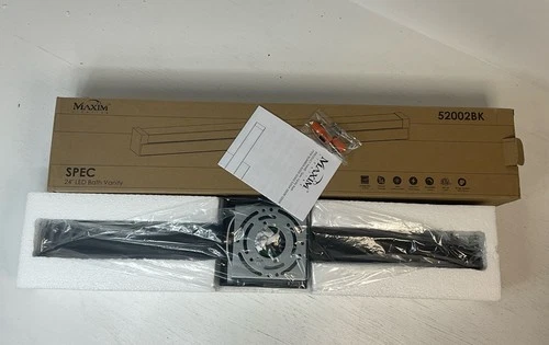 Maxim Lighting Spec 24" Wide Rectangular LED Bath Bar, 52002BK - Black - Picture 5 of 11