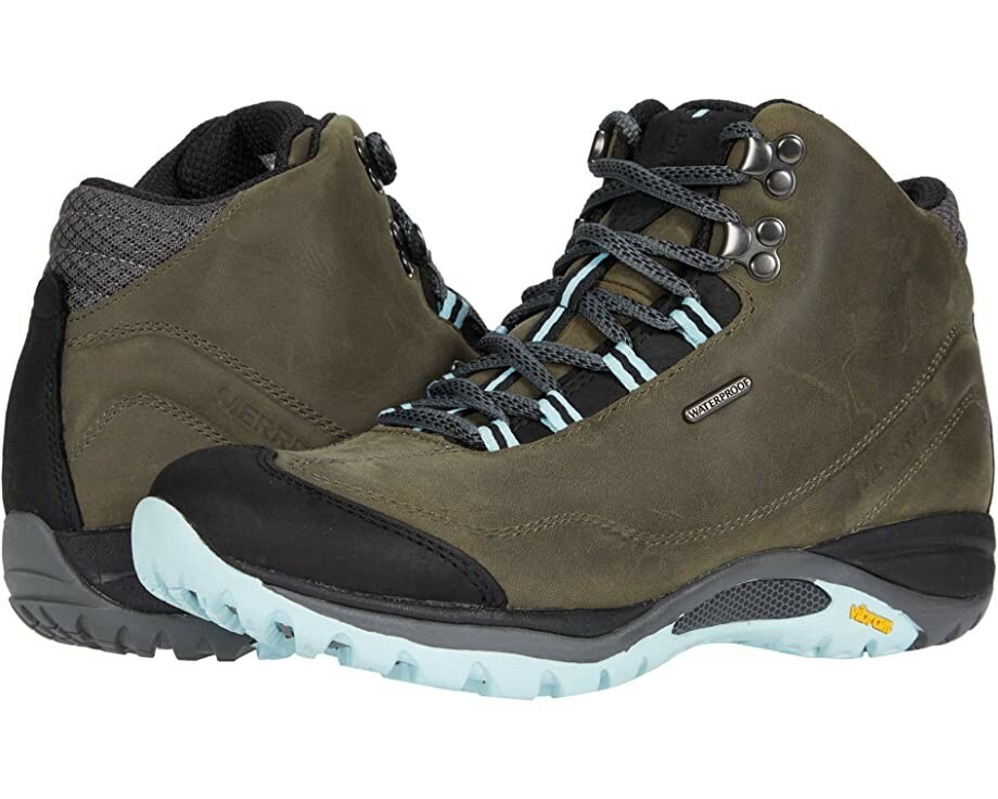 New $150 Merrell Siren Traveller 3 Mid WP Paloma Brown Leather Boots Womens 10.5