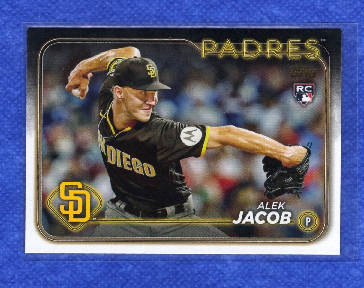 2024 Topps Update Series Golden Mirror Image Variation Alek Jacob RC #US66 .