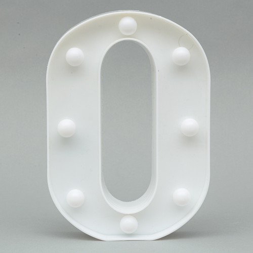 LED Light Up Numbers 22cm White 0-100 Birthday Party Celebration Stand / Hang - Picture 8 of 53