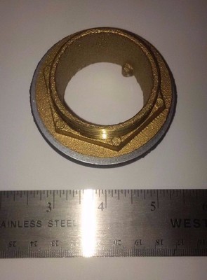 NEW!!  LOT OF 4!!  Master Plumber 1-1/2  x 1-1/2  Brass Closet Spud ULN220B 220B