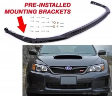 Fit For 11-14 Subaru WRX STI V Limited JDM Front Bumper Lip Spoiler Body Kit PP