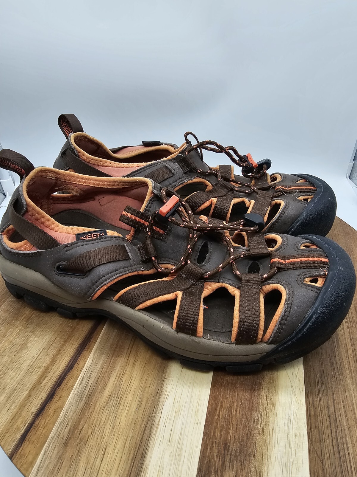 Scarpe sandali Keen Whisper donna taglia 7 marroni pesca impermeabili escursionismo pesca