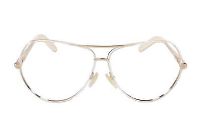 CHLOE 302777 Womens CE107S-717 White Metal Pilot 60mm  display picture 1