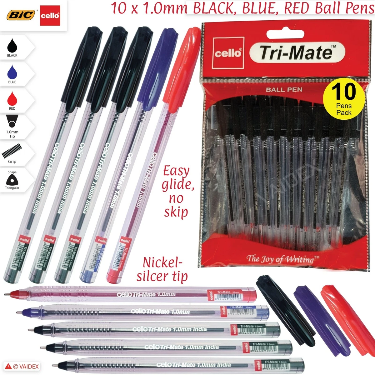 BIC CRISTAL MEDIUM BLU (X10)