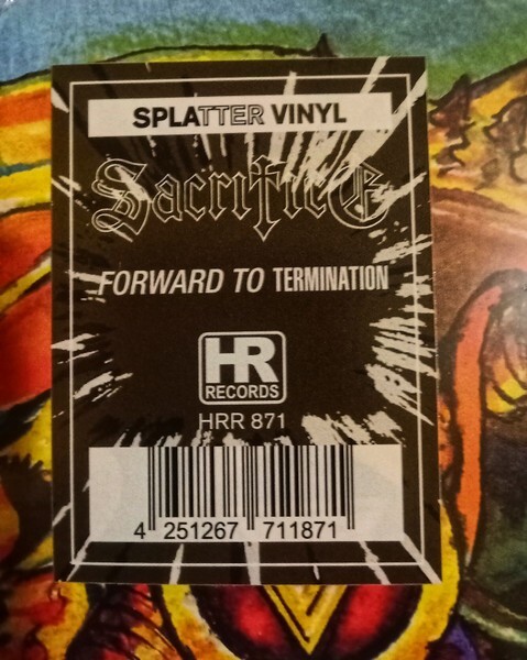 SACRIFICE - Forward To Termination LP Colored Vinyl Album - Thrash