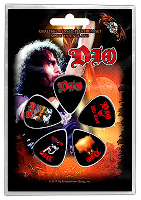 Dio Guitar Picks -  Ronnie James Dio Guitar Pick Set of 5 - New