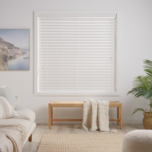 NEW Windowshade 63 mm Faux Wood Venetian Blinds By Spotlight - Picture 4 of 4