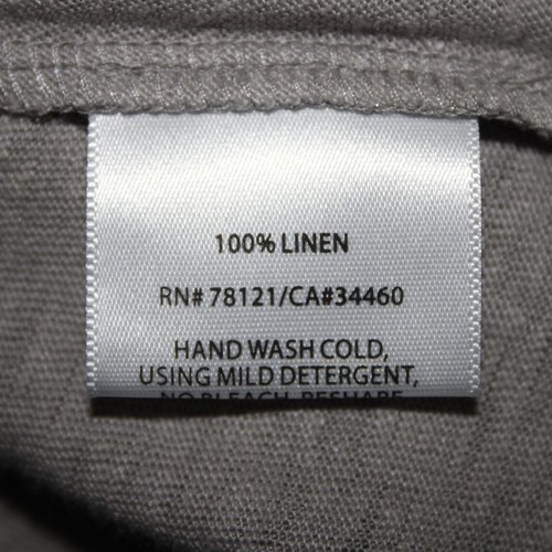 Eileen Fisher NEW $138 Moon Sz 1X Gray Silver Scoop Neck 100% Linen Top - Picture 10 of 14