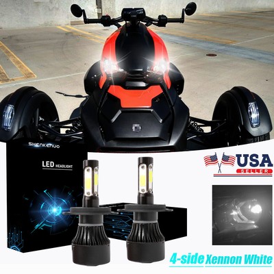 ryker rally led headlight conversion bright kit edition side am