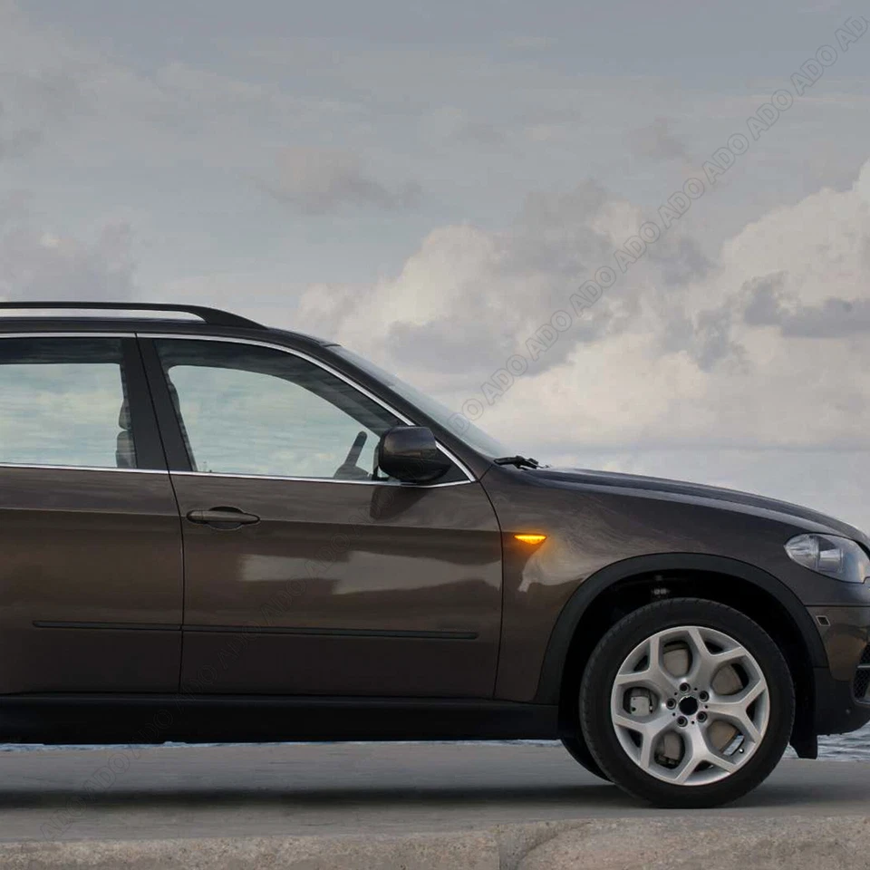 2x Intermitentes laterales LED para BMW X3 F25 | X5 E70 | X6 E71 + E72 | Cristal transparente Foto 3 de 4